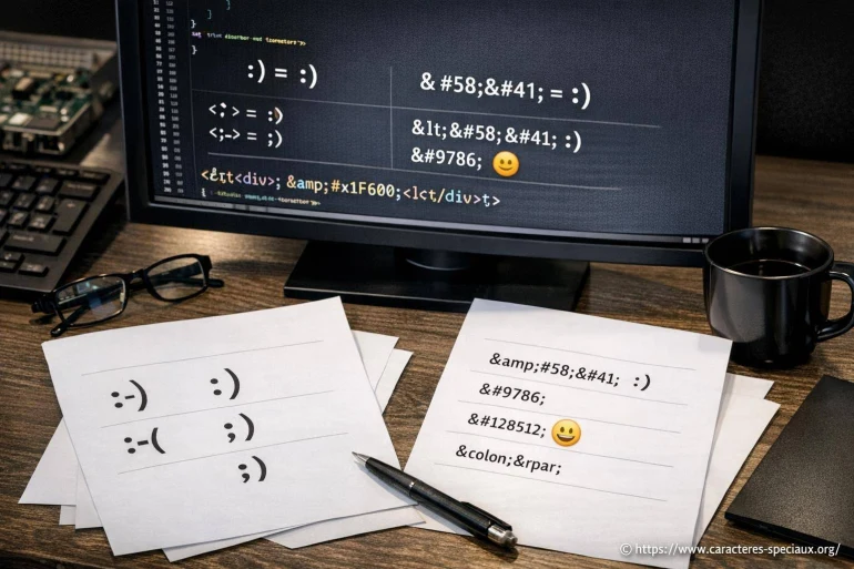 Smiley ASCII et HTML