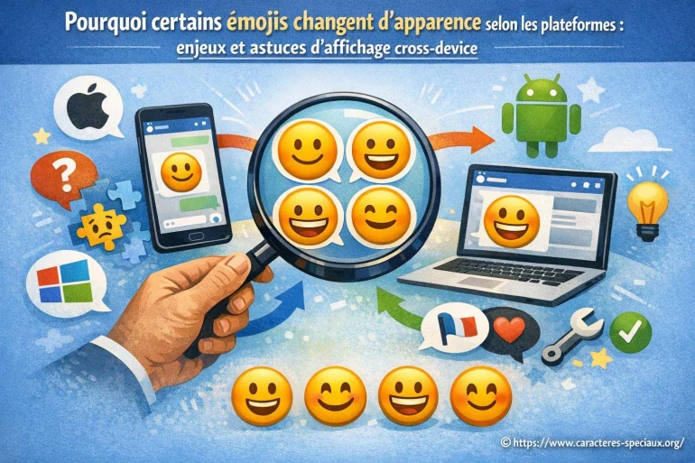 Pourquoi certains émojis changent d’apparence selon les plateformes ?