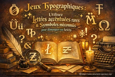 Jeux typographiques : comment utiliser lettres accentuées rares et symboles méconnus pour démarquer vos textes