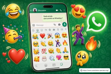 Quels emojis sont animés sur WhatsApp et comment les utiliser ?