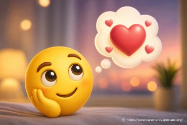 Quel emoji utiliser pour dire je pense à toi ?