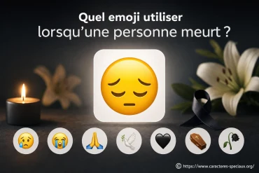 Quel emoji utiliser lorsqu'une personne meurt ? guide et conseils
