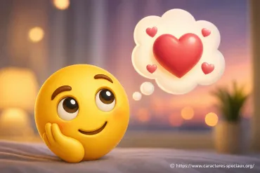 Quel emoji utiliser pour dire je pense à toi ?