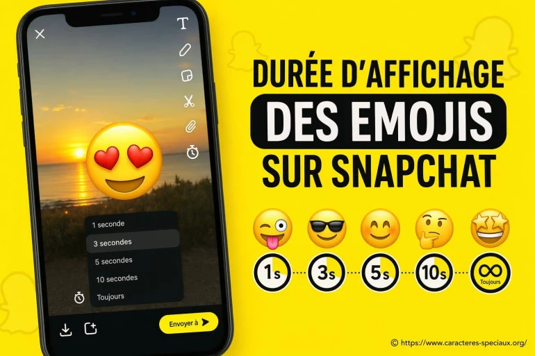 Durée d'affichage des emojis sur Snapchat : comment ça fonctionne ?